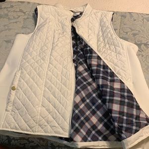 Puffer vest , winter white. Good used condition.
